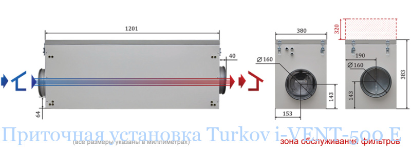 ��������� ��������� Turkov i-VENT-500 E